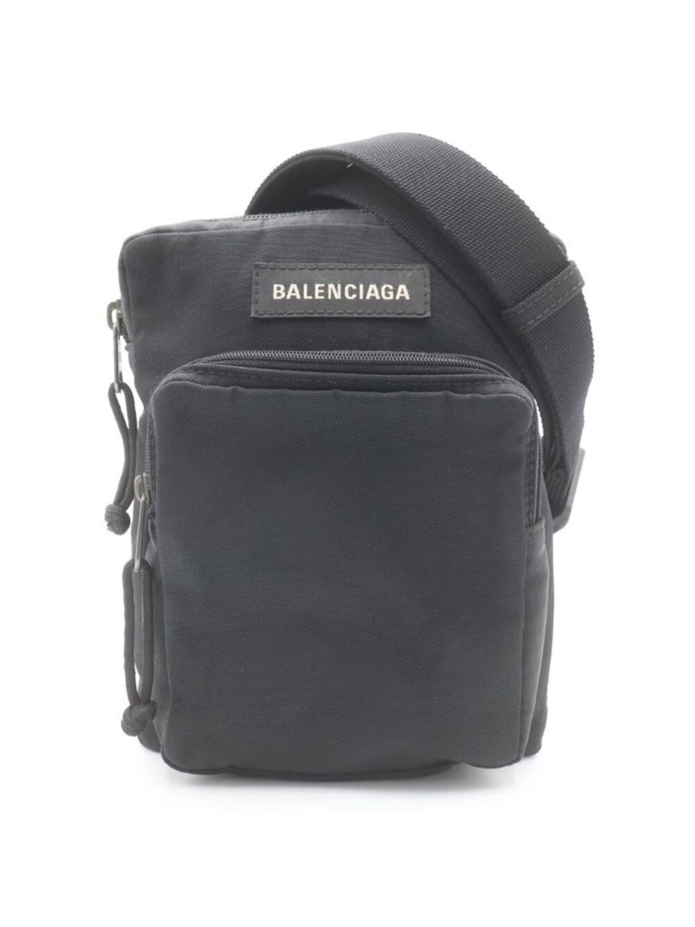 Balenciaga Explorer Nylon Body Shoulder Bag Black
